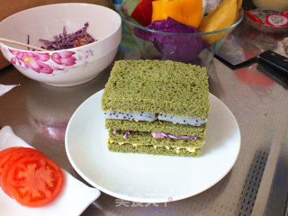 Colorful Dragon Fruit Sandwich recipe