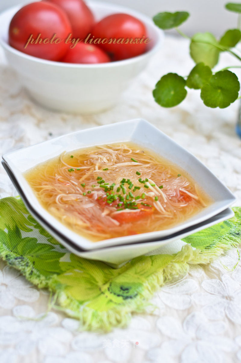Pleurotus Eryngii Vermicelli Soup recipe