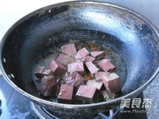 Vegetarian Roasted Duck Blood Prosperity recipe