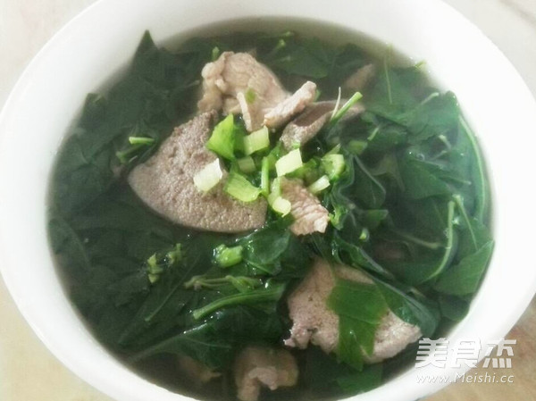 Wolfberry Leaf Pork Liver Lean Pork Soup recipe