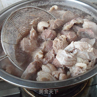 #御寒美食# Braised Yam with Tendon, Head and Brain recipe