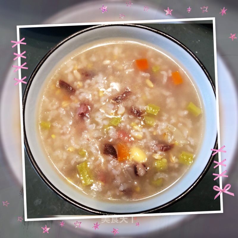 Vegetable Porridge with Bacon and Whole Grains