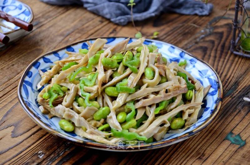 Stir-fried Dried Bamboo Shoots with Green Beans