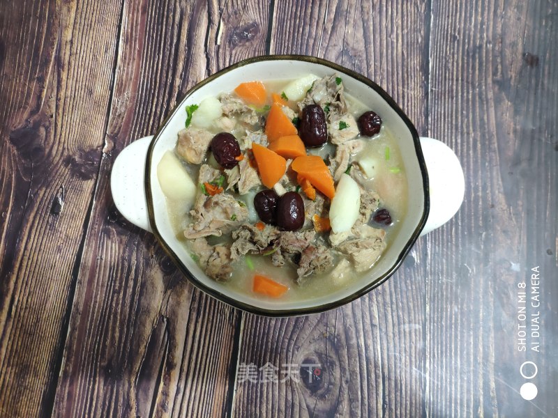 Chicken Soup with Chinese Yam, Wolfberry and Red Dates recipe