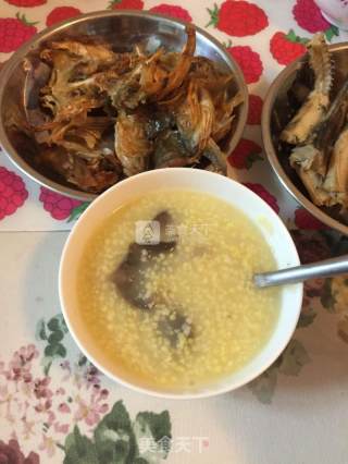 Nutritional Breakfast: Sea Cucumber and Millet Porridge + Short-suffed Small Salted Fish recipe