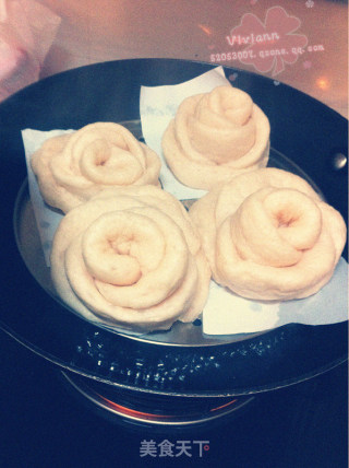 "mood Gourmet" Rose-shaped Steamed Buns-beautiful Flower Rolls recipe