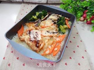 Cheese Pork Chop Rice recipe