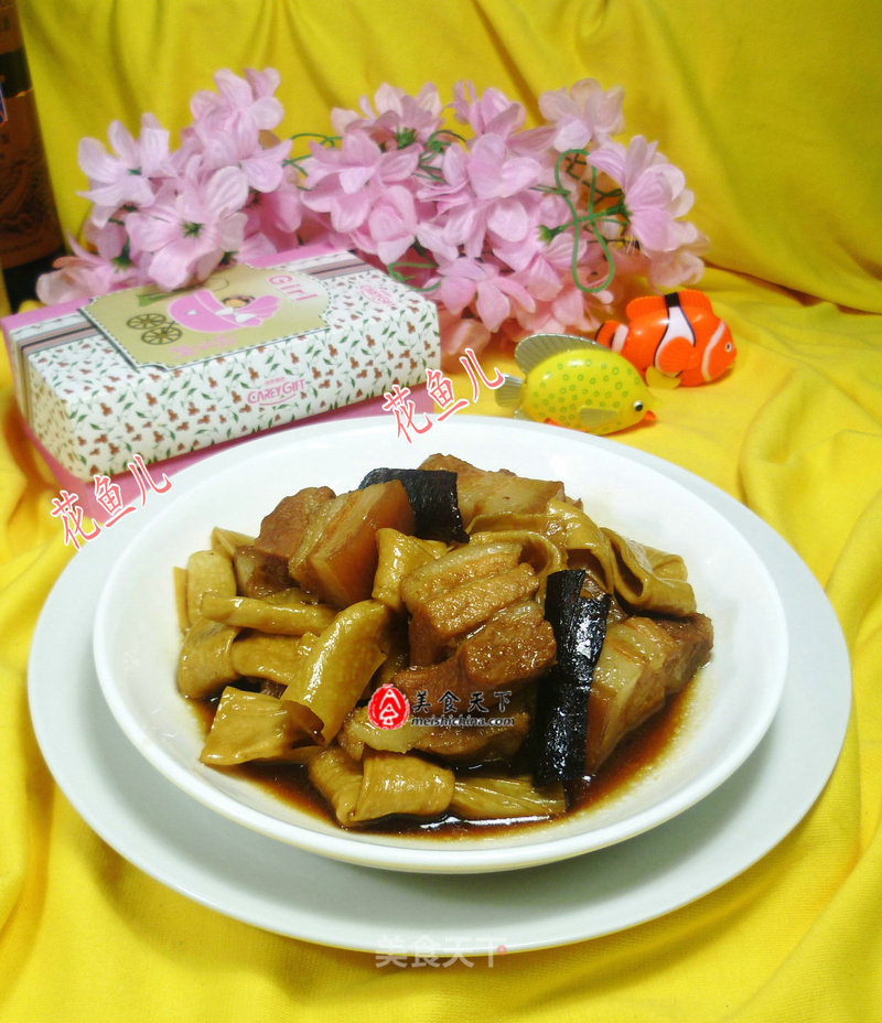 Braised Pork Belly with Bean Knot recipe