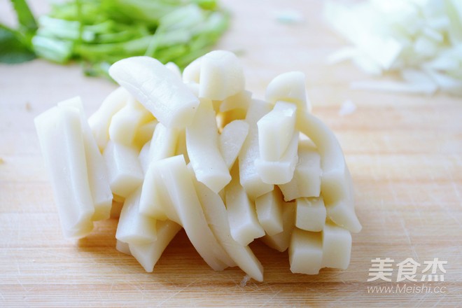 [fried Rice Cake with Shredded Pork] Regardless of The Food, A Bowl is Full, Super Load recipe