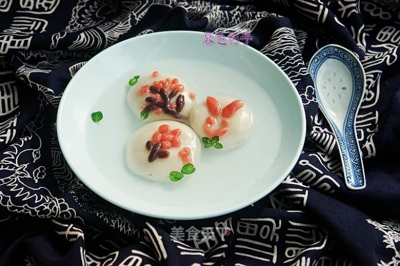 Flower Like Brocade Glutinous Rice Balls recipe