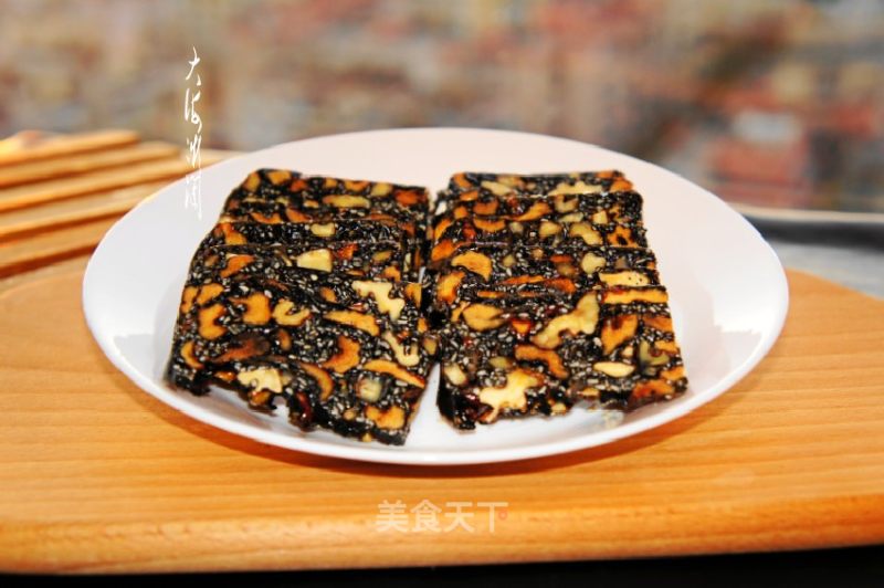 Autumn Nourishing Yin and Nourishing Lungs-black Sesame Walnut Donkey-hide Gelatin Cake recipe