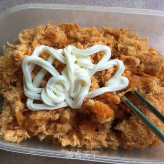 Pork Floss Egg Yolk Crisp recipe