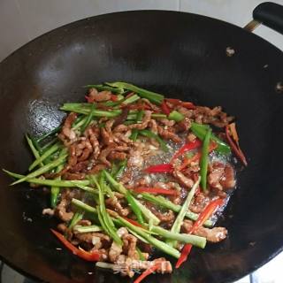 Fried Pork with Pleurotus Eryngii recipe