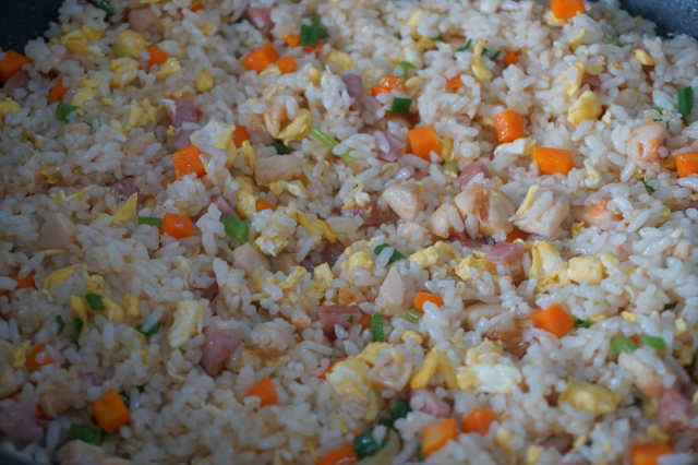 Fried Rice with Cheese and Sausage recipe