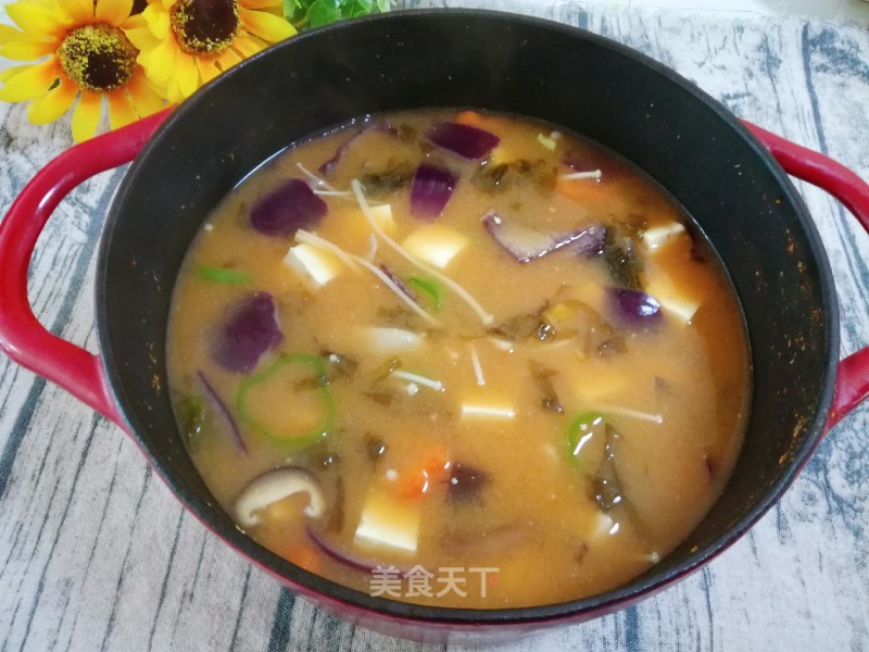 Mushroom Tofu Miso Soup recipe