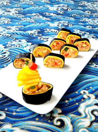 Omurice Sushi Roll