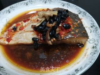 Steamed Fish Cubes with Black Soy Chili recipe