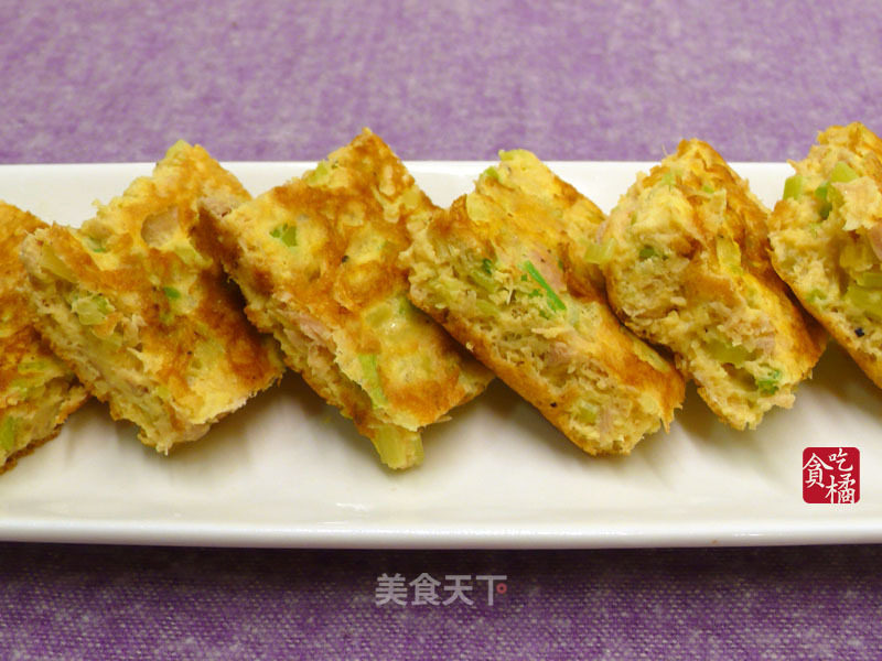 Celery Tuna Thick Egg Fried ♥ Vanilla Omelette 2 recipe