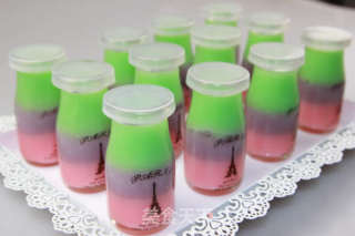 Dreamy Three-color Pudding-brilliant Colors, Love Breaks My Heart recipe