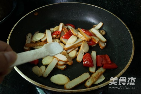 Stir-fried Fish Tofu with Pickled Peppers recipe