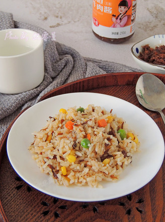 Fried Rice with Vegetable Beef Sauce