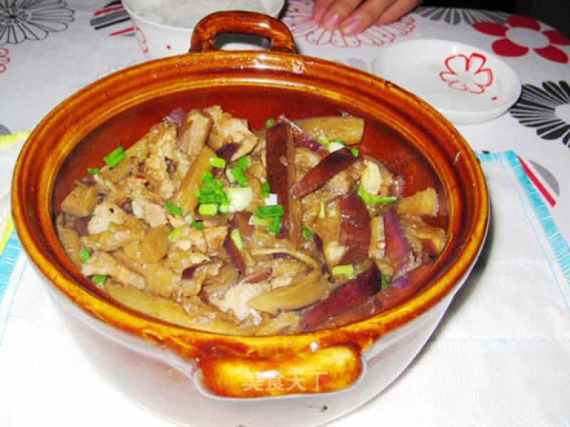 Pork and Eggplant Claypot recipe