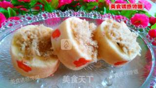 Pork Floss Purple Sweet Potato Cake Roll recipe