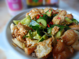 Fried Fritters with Cucumber recipe