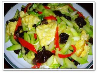 Scrambled Eggs with Melon Fungus recipe