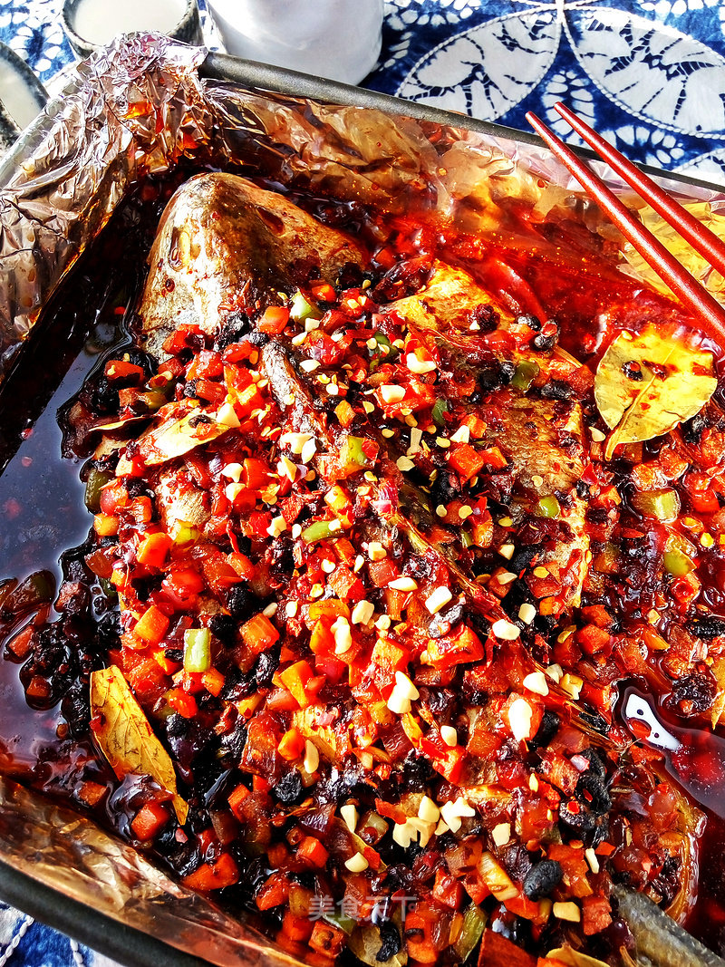 #aca烤明星大赛# Grilled Whole Fish with Spicy Tempeh recipe