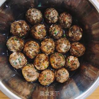 Mei Cai Meatballs recipe