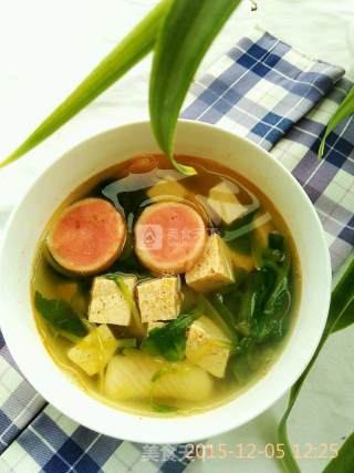 Frozen Tofu Fish Ball Soup recipe