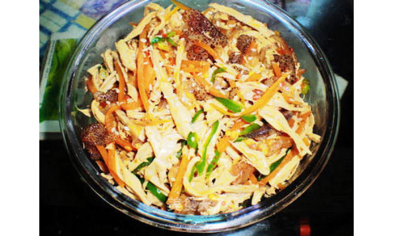 Yuba Mixed with Jellyfish recipe