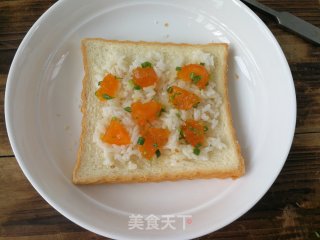 Salted Egg Yolk Rice Sandwich recipe