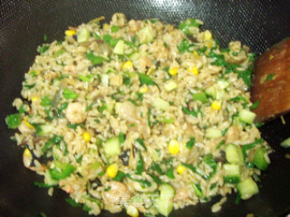 Invincible Shrimp Fried Rice recipe