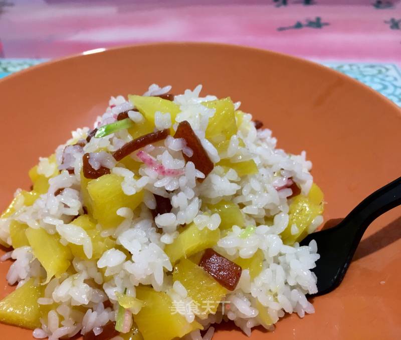 Pineapple Fried Rice with Rock Sugar recipe