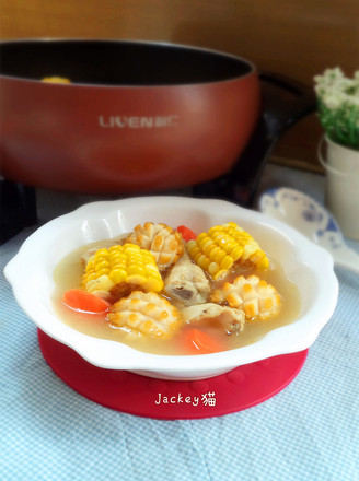 Corn and Fresh Abalone Stewed Chicken Soup recipe