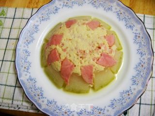 Steamed Tofu with Ham and Winter Melon recipe