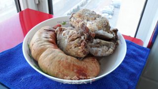 Northeast Traditional Pig-killing Dish-braised Radish Slices with Blood recipe