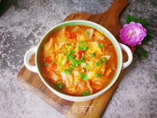 Chinese Cabbage Stewed Noodles recipe