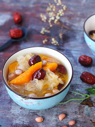 Tremella Pumpkin Soup for Enriching Blood recipe