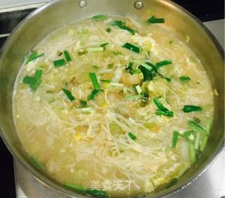 Chinese Cabbage Hot Noodle Soup recipe
