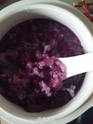 Breakfast: Purple Potato Congee recipe