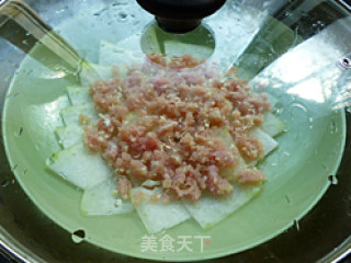 Crystal Winter Melon Slices with Minced Meat recipe