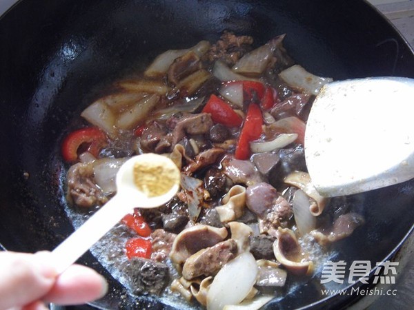 Stir-fried Chicken with Cumin and Onion recipe