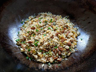 Fried Rice with Diced Pork and Egg with Sauerkraut recipe