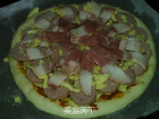 Cook100 Trial: Ham and Bacon Pizza (hand Beaten Crust) recipe