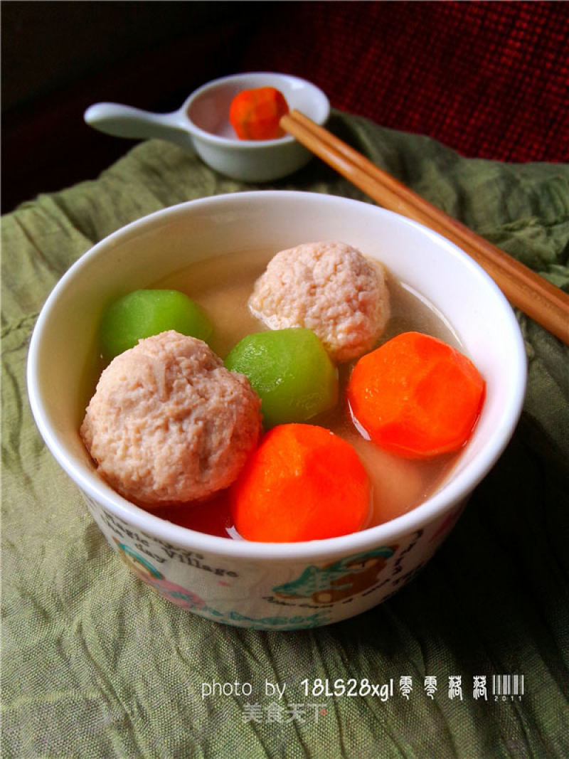 Colorful Chicken Meatballs recipe