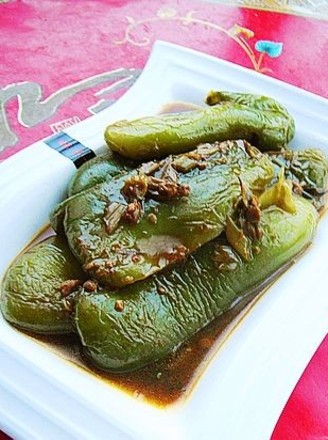 Braised Green Peppers in Sauce
