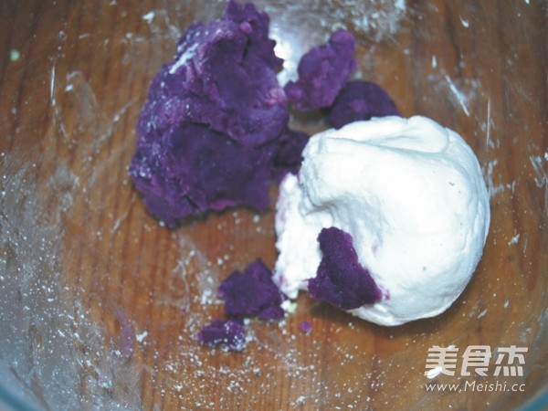 Purple Potato Bean Paste Dumpling recipe